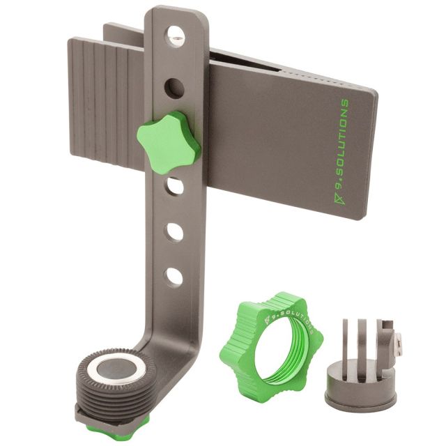 Action Camera Flat Clamp with L-Bracket and GoPro Mount Kit